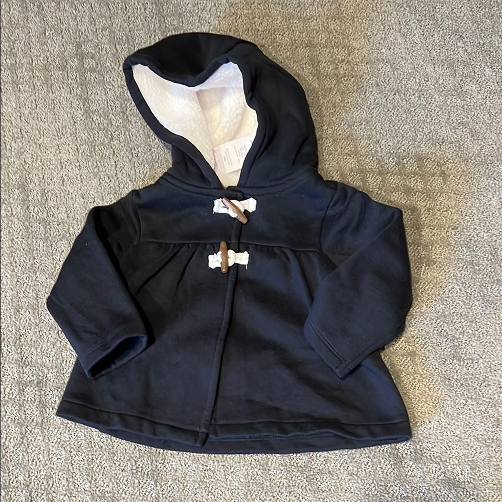 NWT CARTERS HOODED JACKET WITH TOGGLE BUTTONS - 18 Months